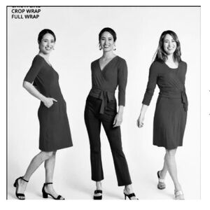 72-Hour Wrap Dress Black